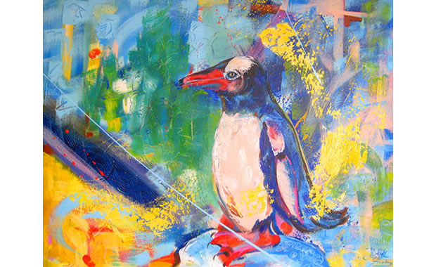 Penguin on vacation